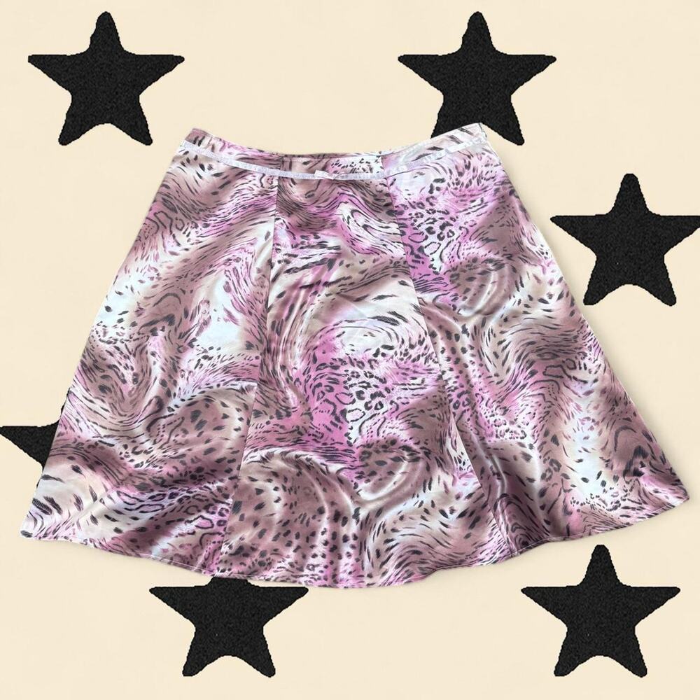 ★ Pink and black leopard print skirt ★